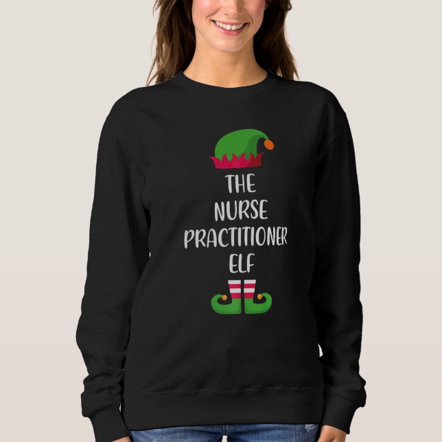 Nurse practitioner Elf Family Matching Group Chris T Shirt (Framsida)