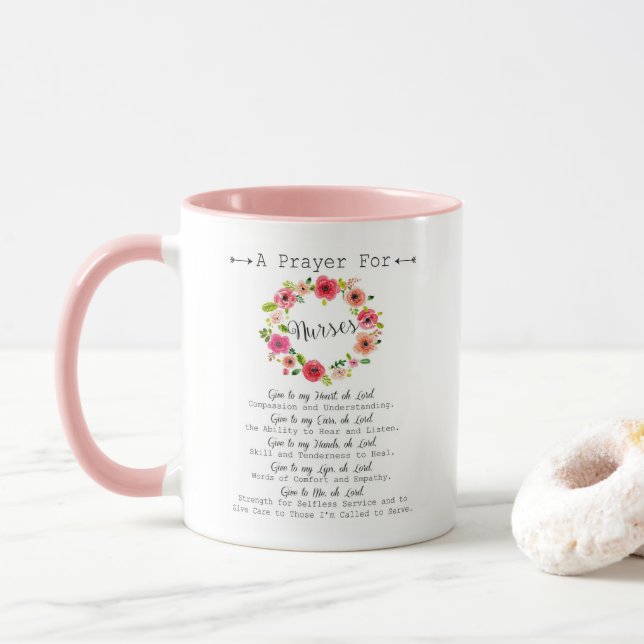Nurse Prayer Coffee Mugg (Med munk)