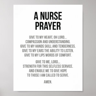 Nurse Prayer Poster