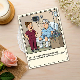 Nurse Questions Patient's Medication Use Get Well Vykort