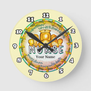 Nurse Rainbow Motto klocka