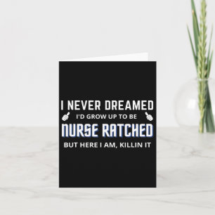 Nurse Ratched Funny Design Nursing Movie-tecken Kort