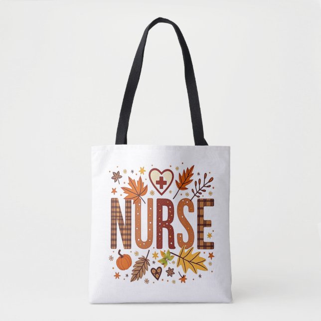 Nurse Retro Bubble Brev Groovy Tygkasse (Framsida)