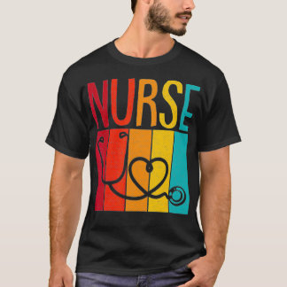 Nurse Retro Registered RN Nursing Student Graduati T Shirt