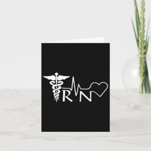 Nurse Rn Heartslag Studenten Womens Gift Kort