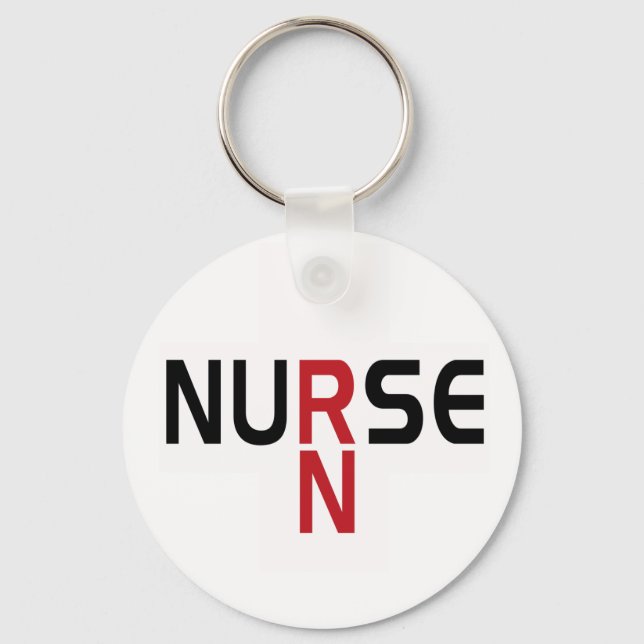 NURSE RN KEYCHAIN NYCKELRING (Framsida)