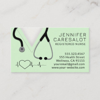 Nurse RN, LVN, LPN, Caretaker-Affärskort Visitkort