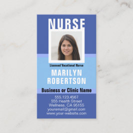 Nurse RN, LVN, LPN, Caretaker-Affärskort Visitkort
