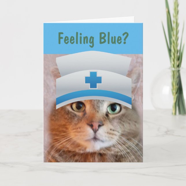 Nurse Rupie Cat kommer bra Kort (Framsida)