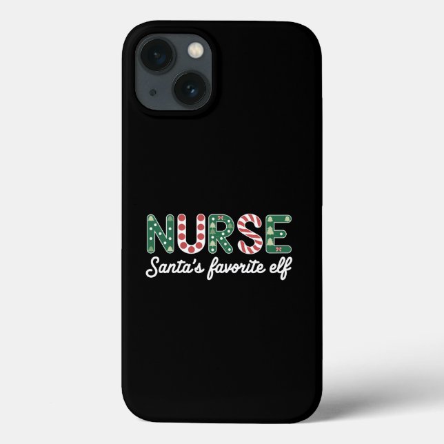 Nurse Santa's Favorite Elf Life Nurse Day Gifts (Baksida)