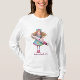 Nurse sayings- Nursing is love in action. T Shirt