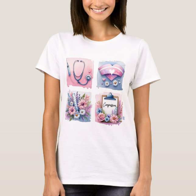 Nurse Shirt, sjuksköterskefartyg, Doktor Shirt T (Framsida)