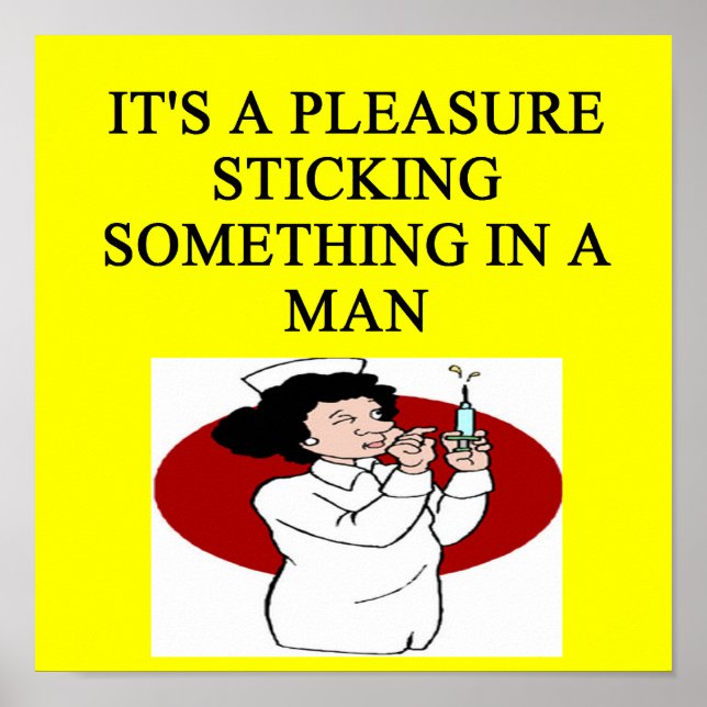 NURSE-skämt Poster (Framsidan)