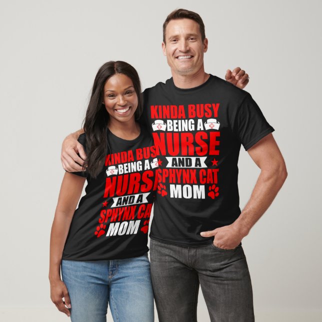 Nurse Sphynx Cat Hund Cat Mamma Gift T Shirt (Unisex)