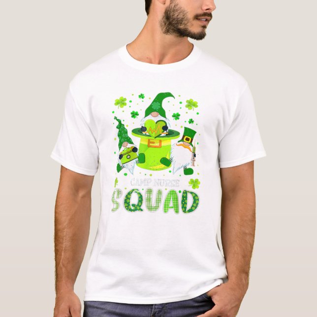 Nurse Squad Nursing St Patrick T Shirt (Framsida)