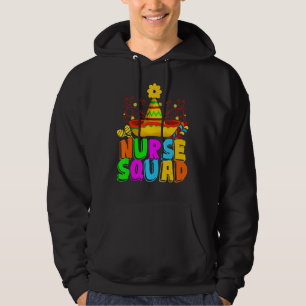 Nurse Squad Sombrero Maraca Cna Nursing Mexico Hoodie