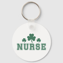 Nurse St. Patrick's Day Nyckelring