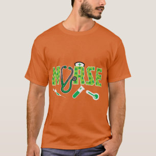 Nurse St patricks day Saint Paddys SCrub RN ICU T Shirt