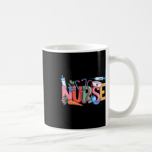 Nurse Stethoscope Cute Coquette Bow Stethoscope Nu Kaffemugg (Höger)