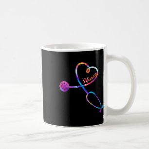 Nurse Stethoscope Heartslag Ekg Nursing Student Gr Kaffemugg