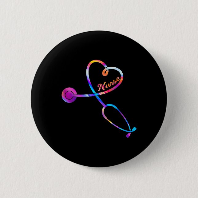 Nurse Stethoscope Heartslag Ekg Nursing Student Gr Knapp (Framsida)