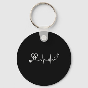 Nurse Stethoscope Heartslag Nurse Vecka 2025 Nyckelring