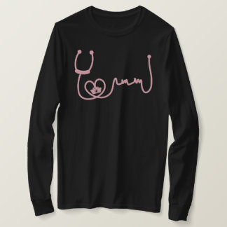 Nurse Stethoscope Heartslag T Shirt
