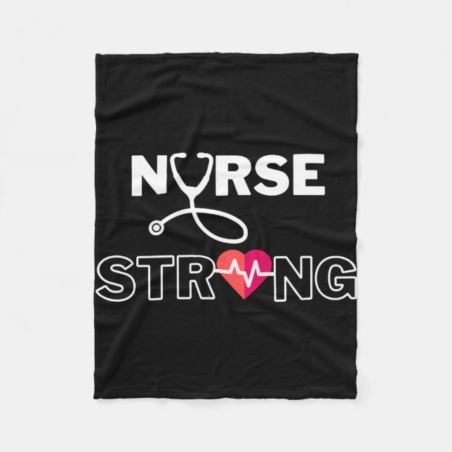 Nurse strong stil fleecefilt (Framsidan)