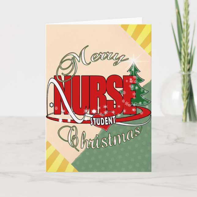 NURSE STUDENT CHRISTMAS HELGKORT (Framsida)