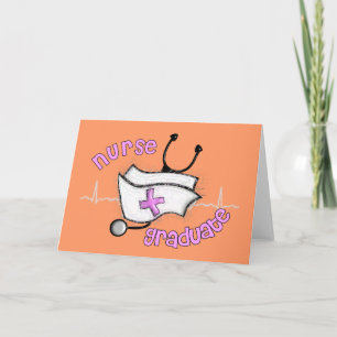 Nurse Student-gåvor (sockel- och stenoskopsdesign) Kort