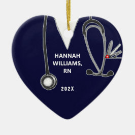 Nurse Studenten 2023 Foto Julgransprydnad Keramik