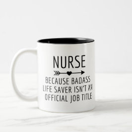 Nurse Studenten Gift, Badass-officiell Två-Tonad Mugg