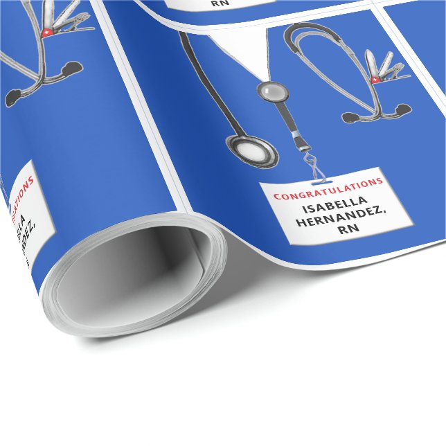 Nurse Studenten Gift Presentpapper (Rullad Hörn)
