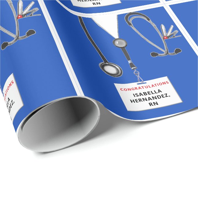 Nurse Studenten Gift Presentpapper (Rullad Hörn)
