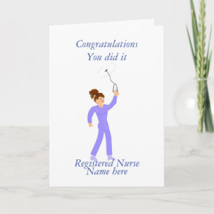 Nurse studenten grattis kort