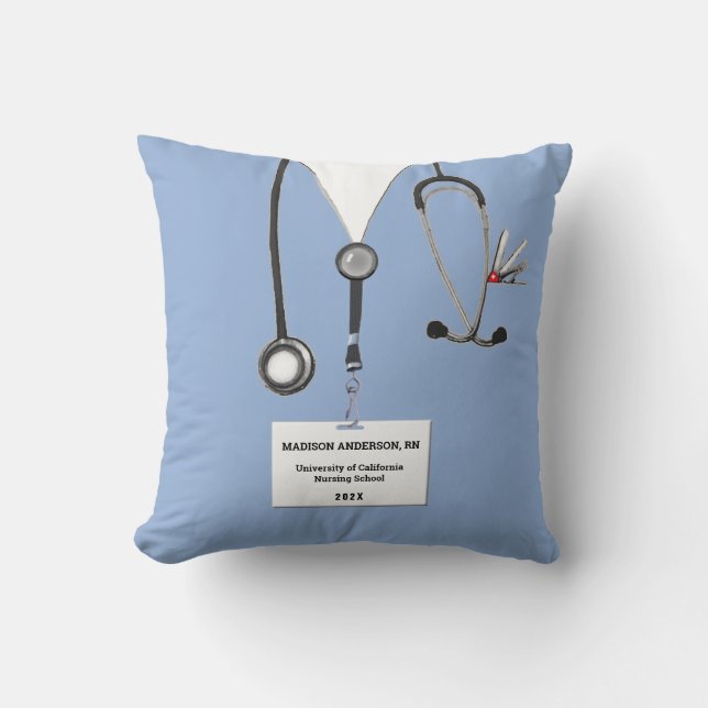 Nurse Studenten Keepsaké Gift Kudde (Framsida)