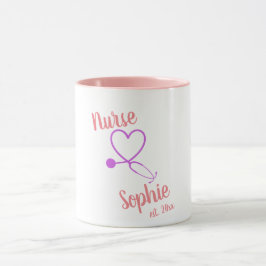 Nurse Studenten Mugg Gift Personlig Lägg till Namn