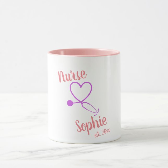 Nurse Studenten Mugg Gift Personlig Lägg till Namn (Center)