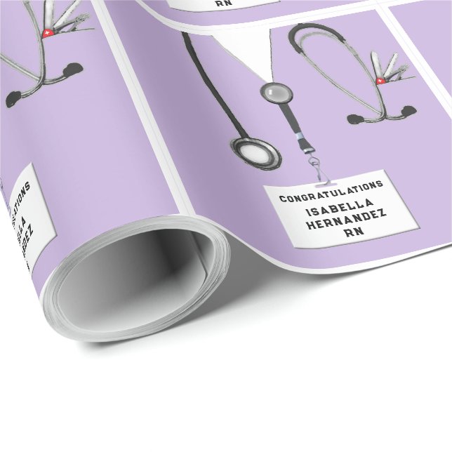 Nurse Studenten presenterar Papper inkapsling Presentpapper (Rullad Hörn)