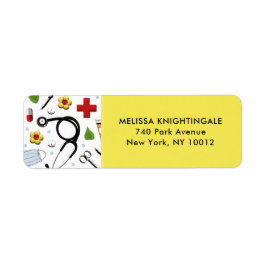 Nurse Studenten Returadress Etikett