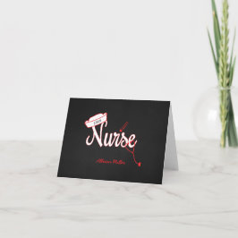 Nurse studenten tackkort, underbar presentidé! tack kort