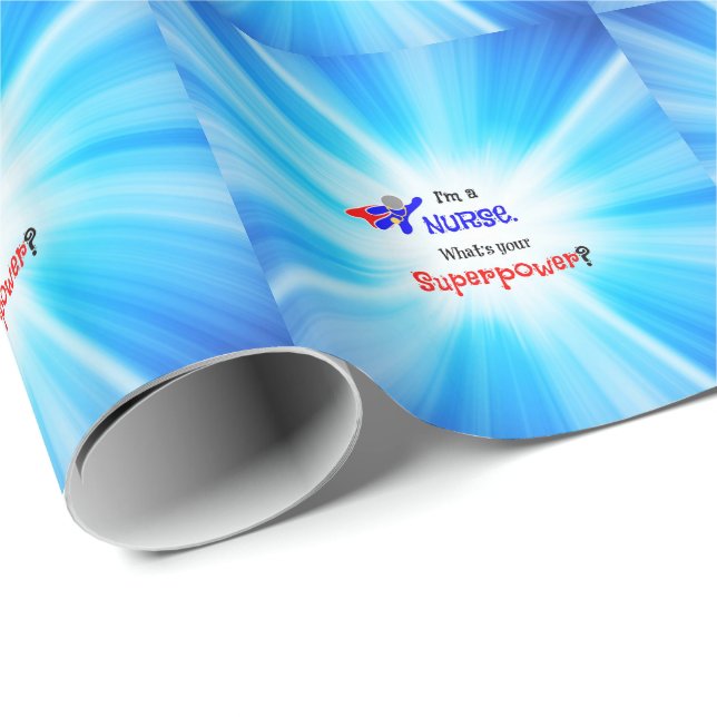 Nurse Superhjälte, Humor Presentpapper (Rullad Hörn)