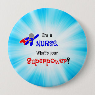 Nurse Superhjälte Knapp