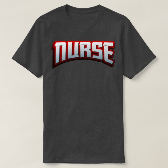Nurse Superhjälte T Shirt (Design framsida)