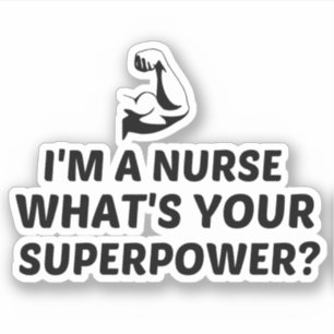 NURSE SUPERPOWER KLISTERMÄRKEN