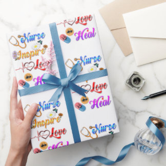 Nurse Supplies Inspire Love Heal Med Therapist Presentpapper