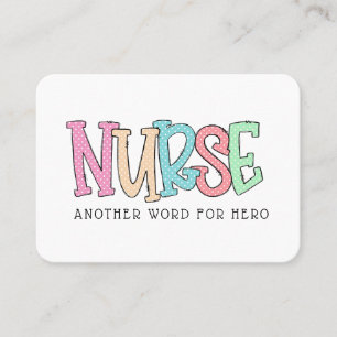 Nurse Tack Covid Random Act of Kindness Card Visitkort