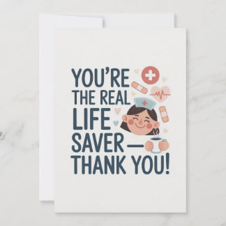 Nurse Thank You Card Tack Kort