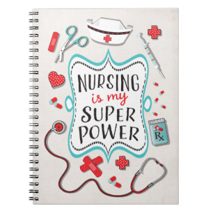 Nurse Toppen Power Anteckningsbok