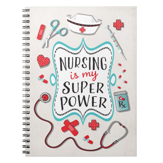 Nurse Toppen Power Anteckningsbok (Framsidan)
